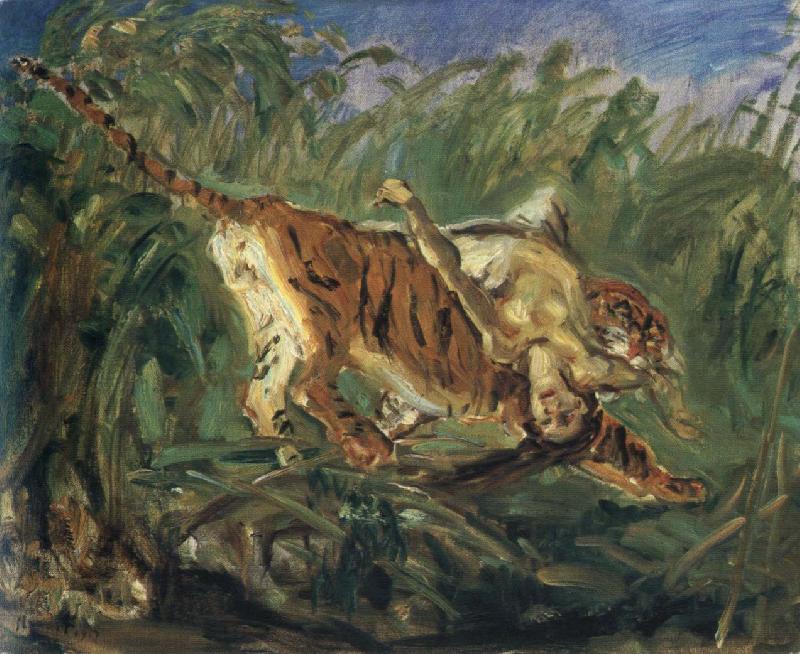 Max Slevogt tiger in the jungle oil painting image